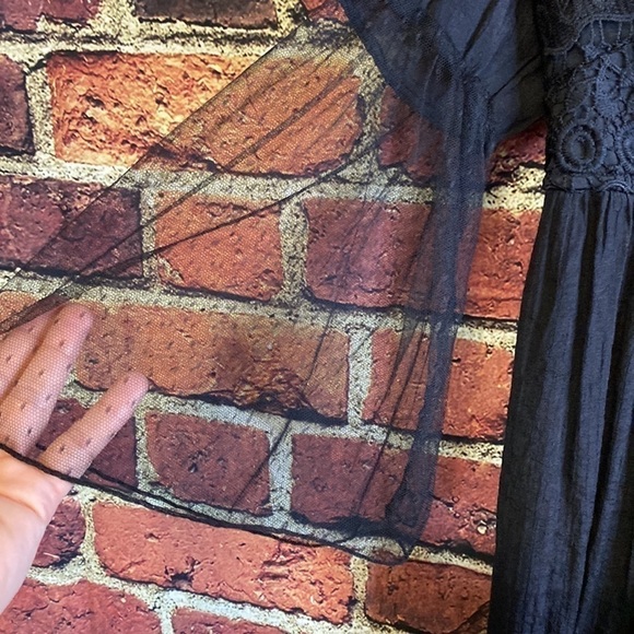 Rebellion Black Embroidered Sequins Top Size S - Picture 4 of 14